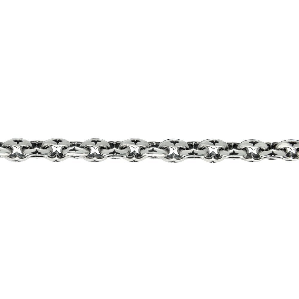 Купить Цепь литая из серебра "Якорь" с узором (92375)