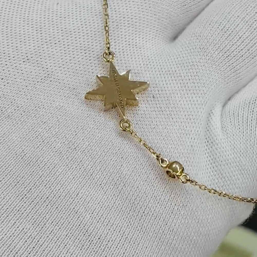 Купить Браслет из желтого золота "Вифлеемская звезда" с бриллиантами (11008)