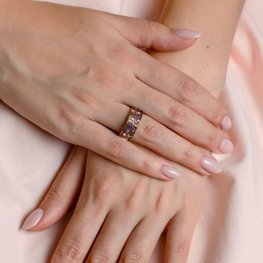 Купить Кольцо из серебра "Святая Матрона Московская" с эмалью (32327)