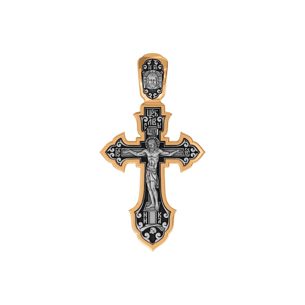 Купить Крест из серебра "Святой Сергий Радонежский" (42860)