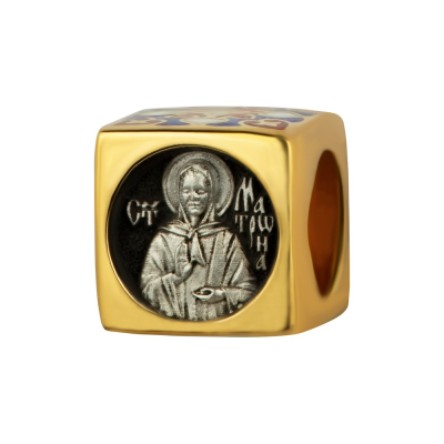 картинка Бусина из серебра "Святая Матрона Московская" (59250) 