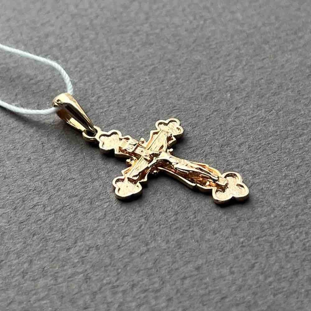 Купить Крест из красного золота "Спаси и Сохрани" (41389)