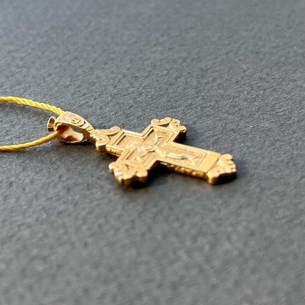 Купить Крест из красного золота "Богородица" (41012)