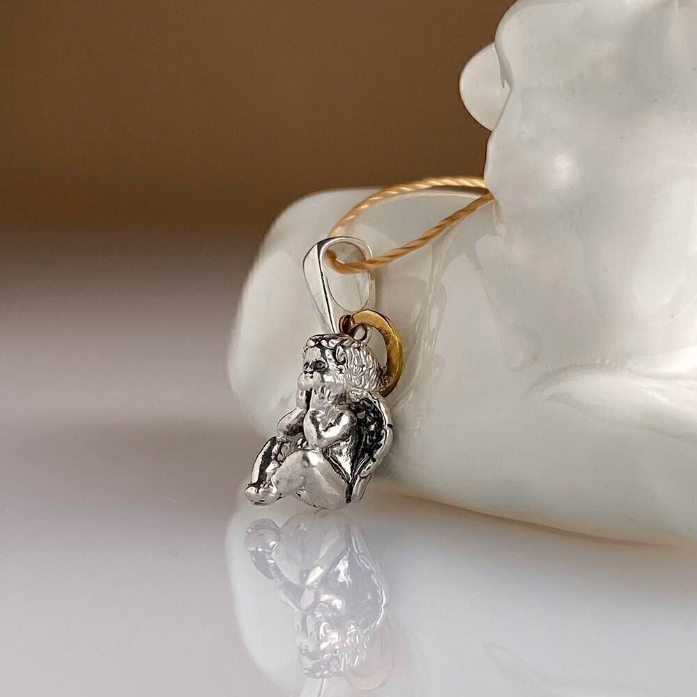 Купить Подвеска из серебра "Ангелок" (52589)