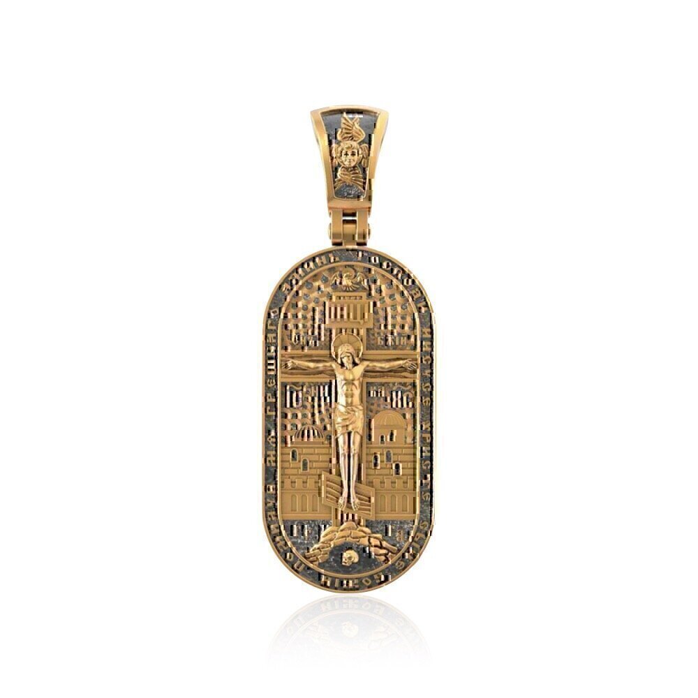 Купить Образ из красного золота "Святой Георгий Победоносец" (30595)