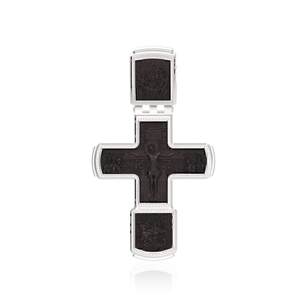Купить Крест из белого золота "Распятие Христа" (22531)