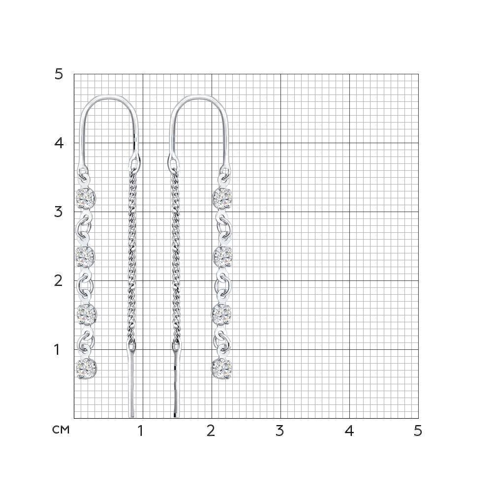 Купить Серьги из серебра (9264)