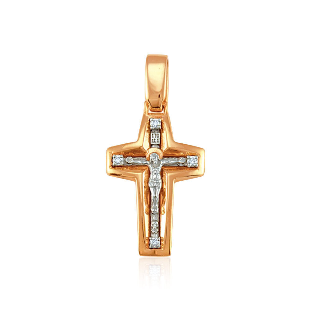 Купить Крест из красного золота с бриллиантами (2006)
