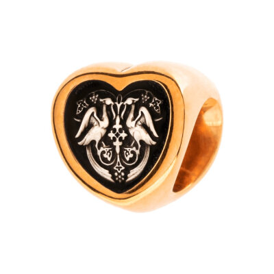 картинка Бусина из серебра "Сердце" (59254) 