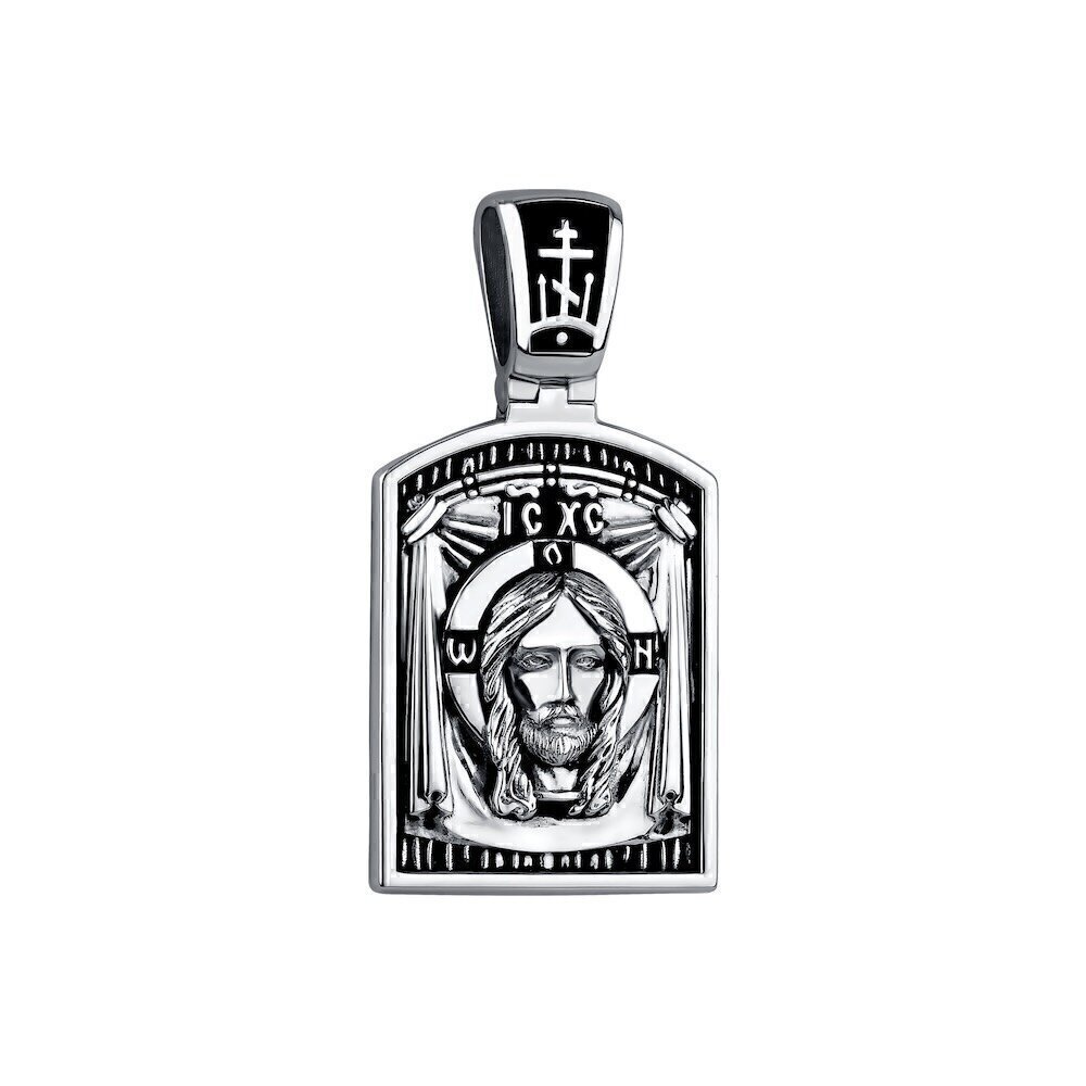 Купить Образ из серебра "Спас Нерукотворный" (52887)