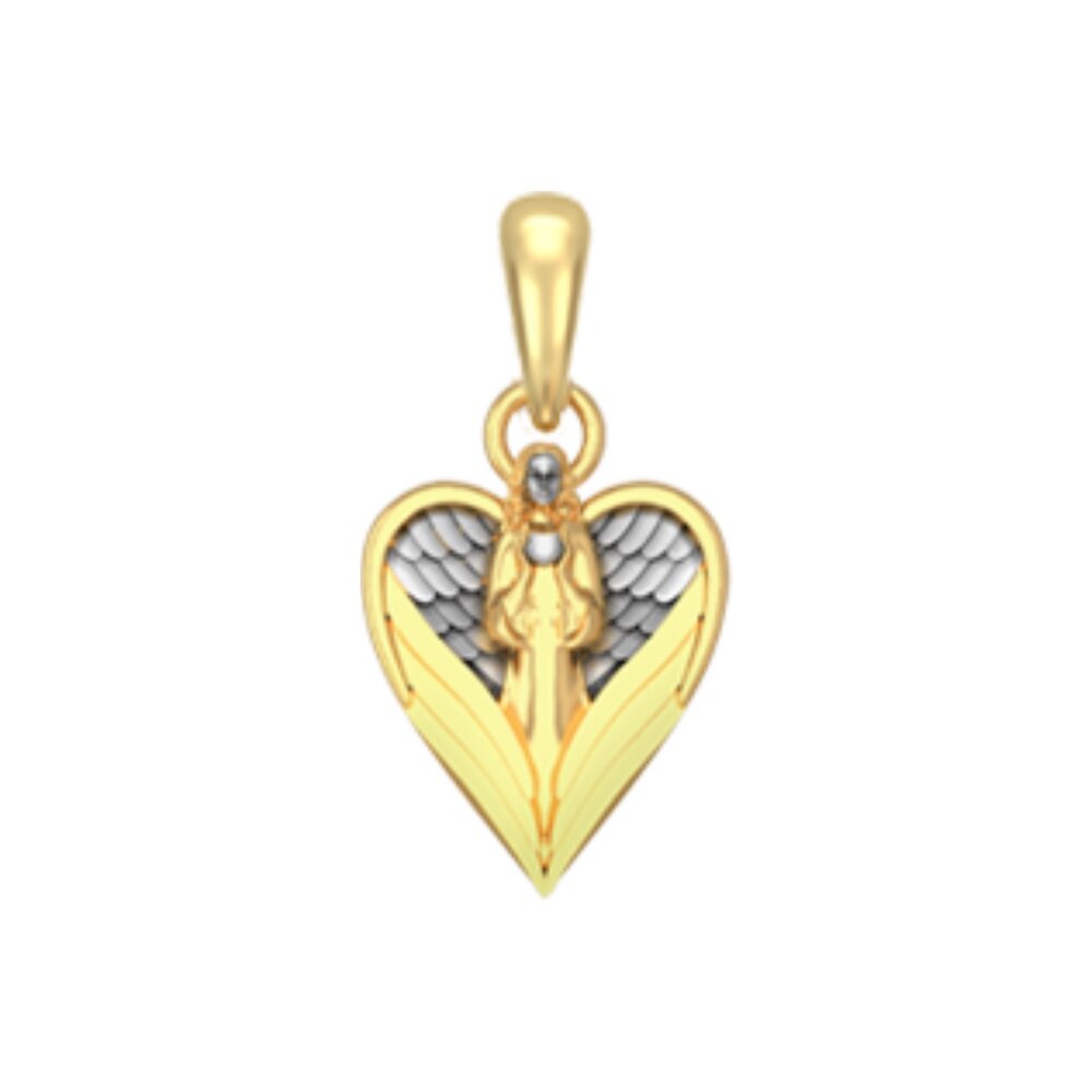 Купить Подвеска из серебра "Ангел святый" (52703)