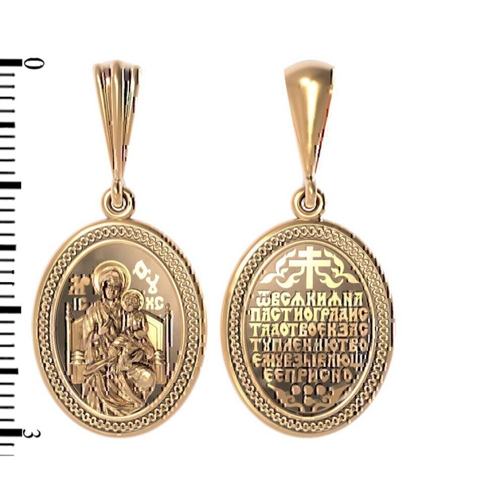 Купить Образ из красного золота "Богородица" (3092)