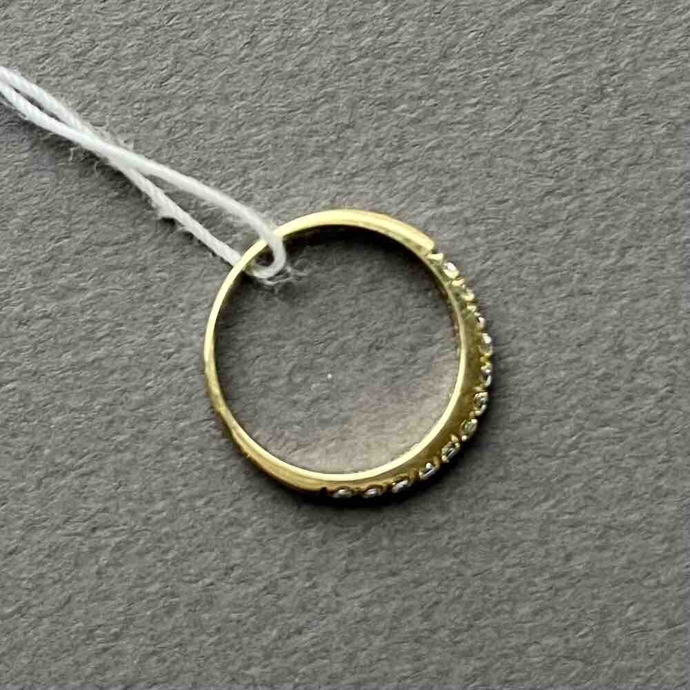 Купить Кольцо из желтого золота "Спаси и Сохрани" с фианитами (31044)