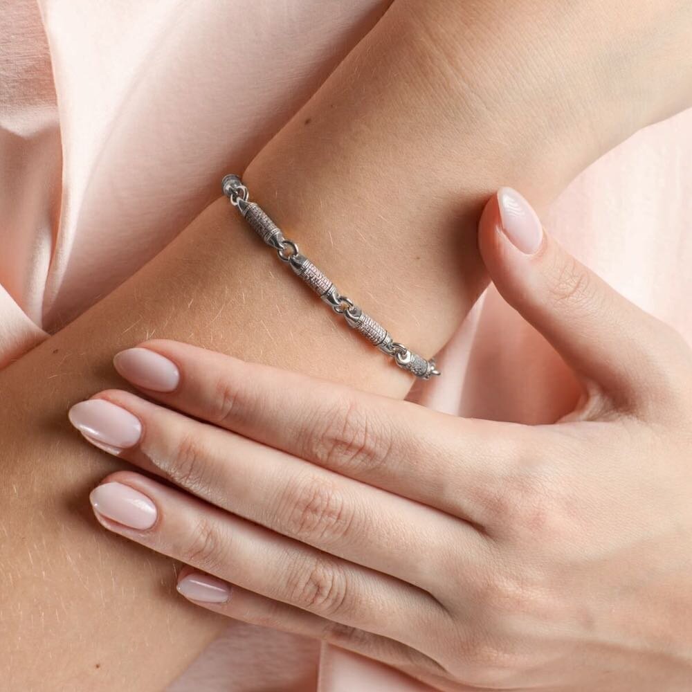 Купить Браслет литой из серебра "Отче Наш" (12329)