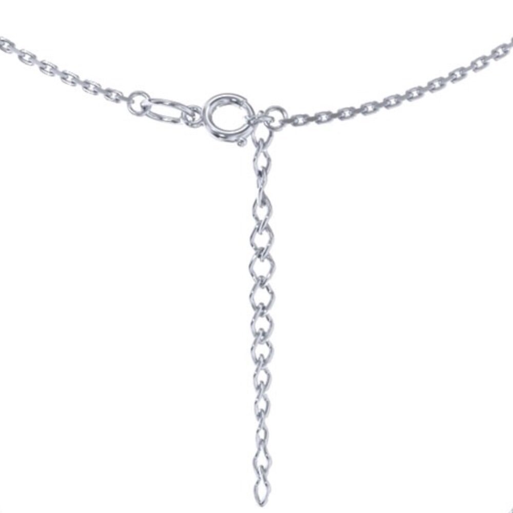 Купить Колье из серебра "Сердце" с кварцем (92475)