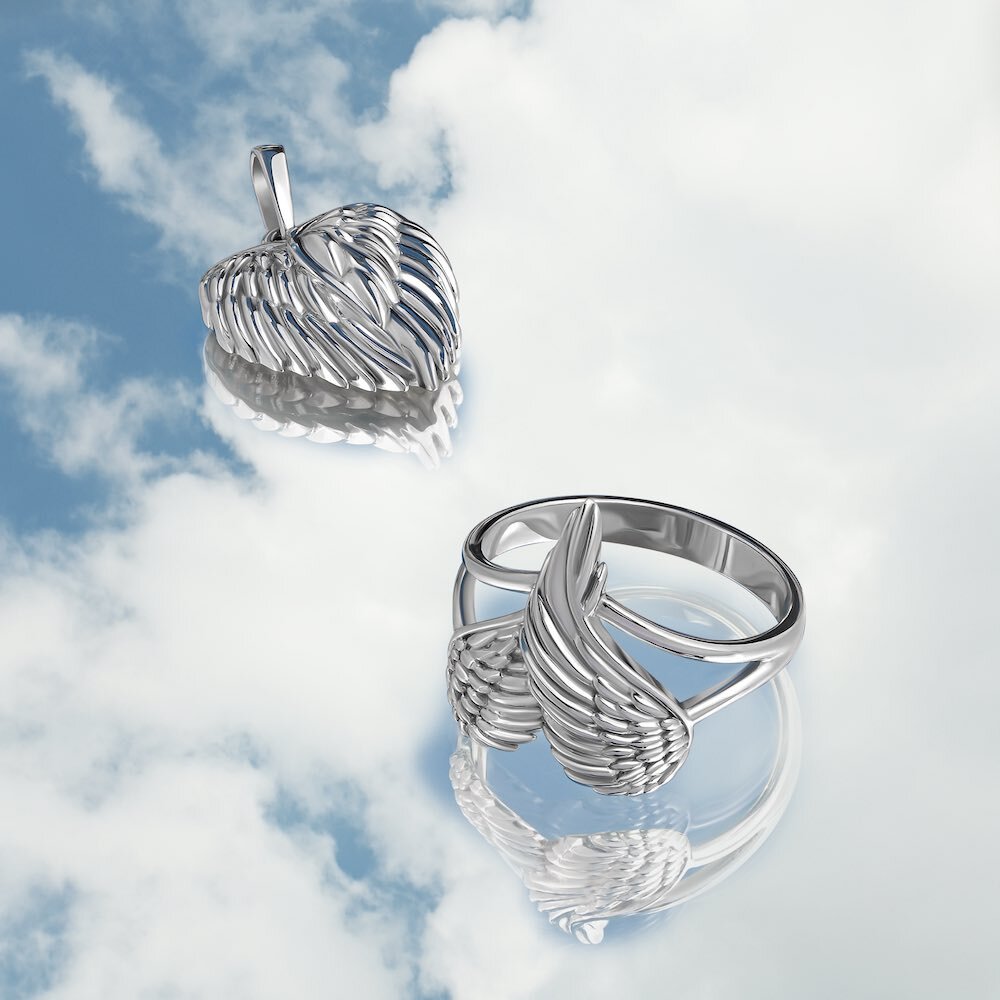 Купить Подвеска из серебра "Крылья Ангела" (59416)