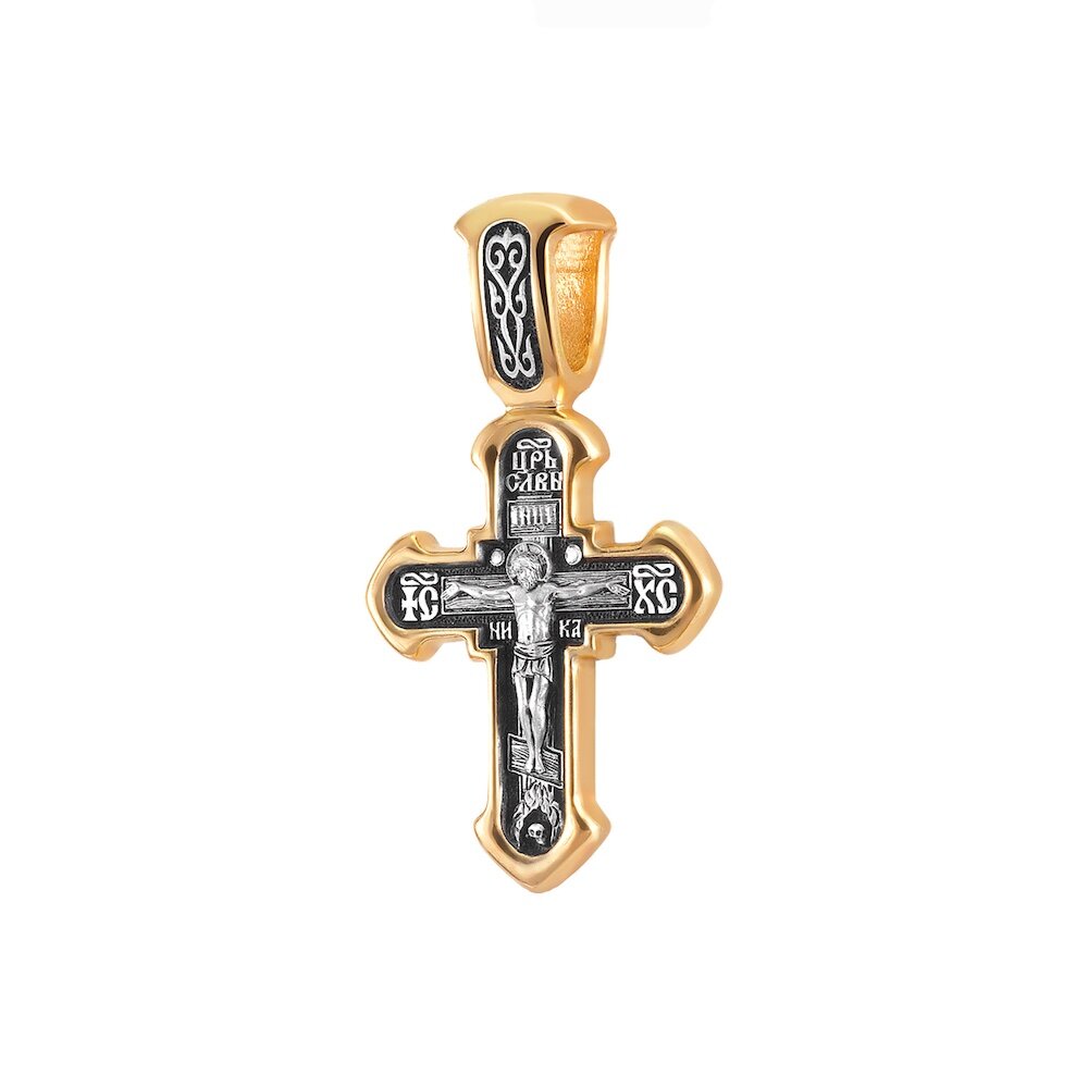 Купить Крест из серебра "Спаси и Сохрани" (42876)