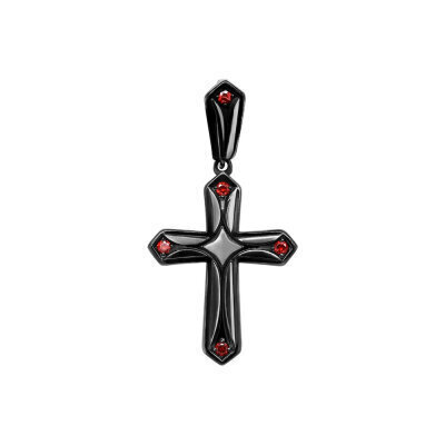 картинка Крест из серебра с фианитами (42542) 