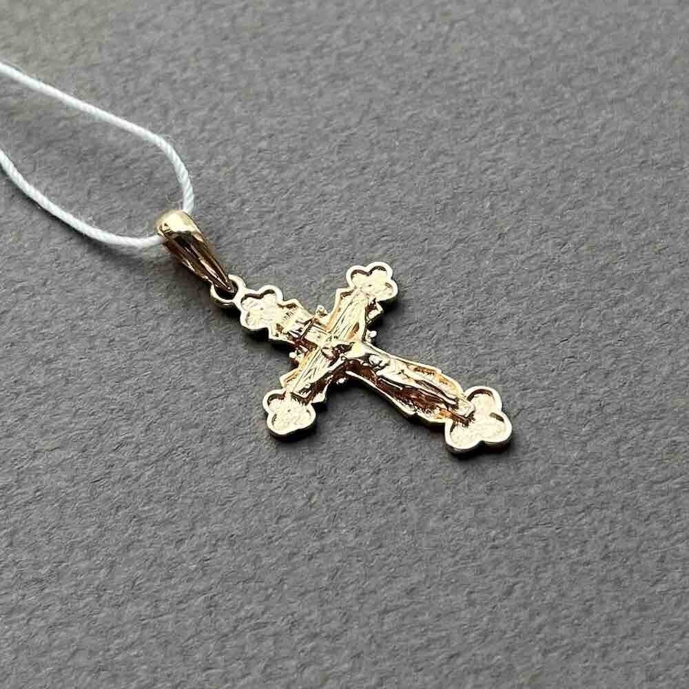 Купить Крест из красного золота "Спаси и Сохрани" (41389)