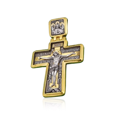 картинка Крест из серебра "Дивеевский" (42012) 