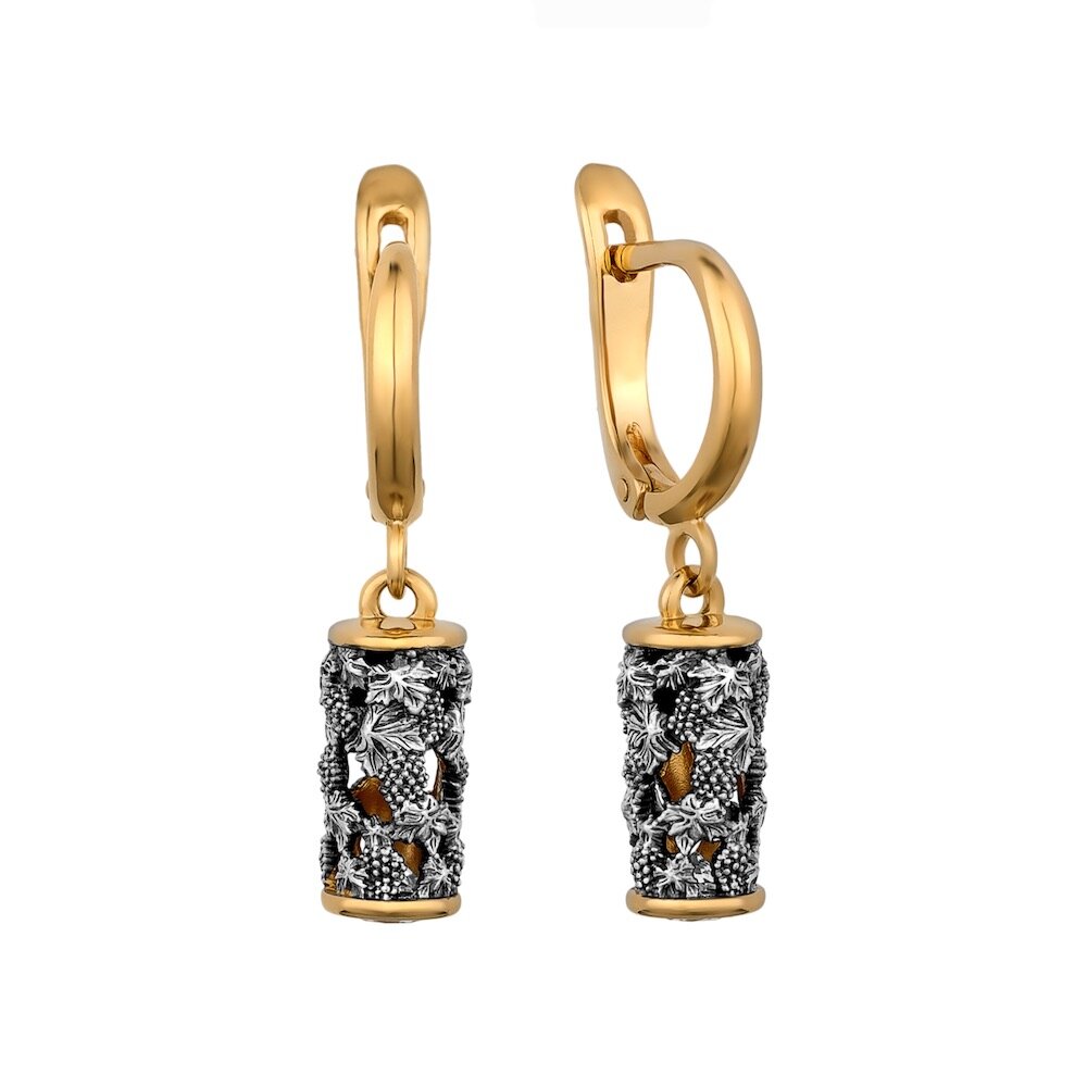 Купить Серьги из серебра "Виноградная Лоза" (72229)