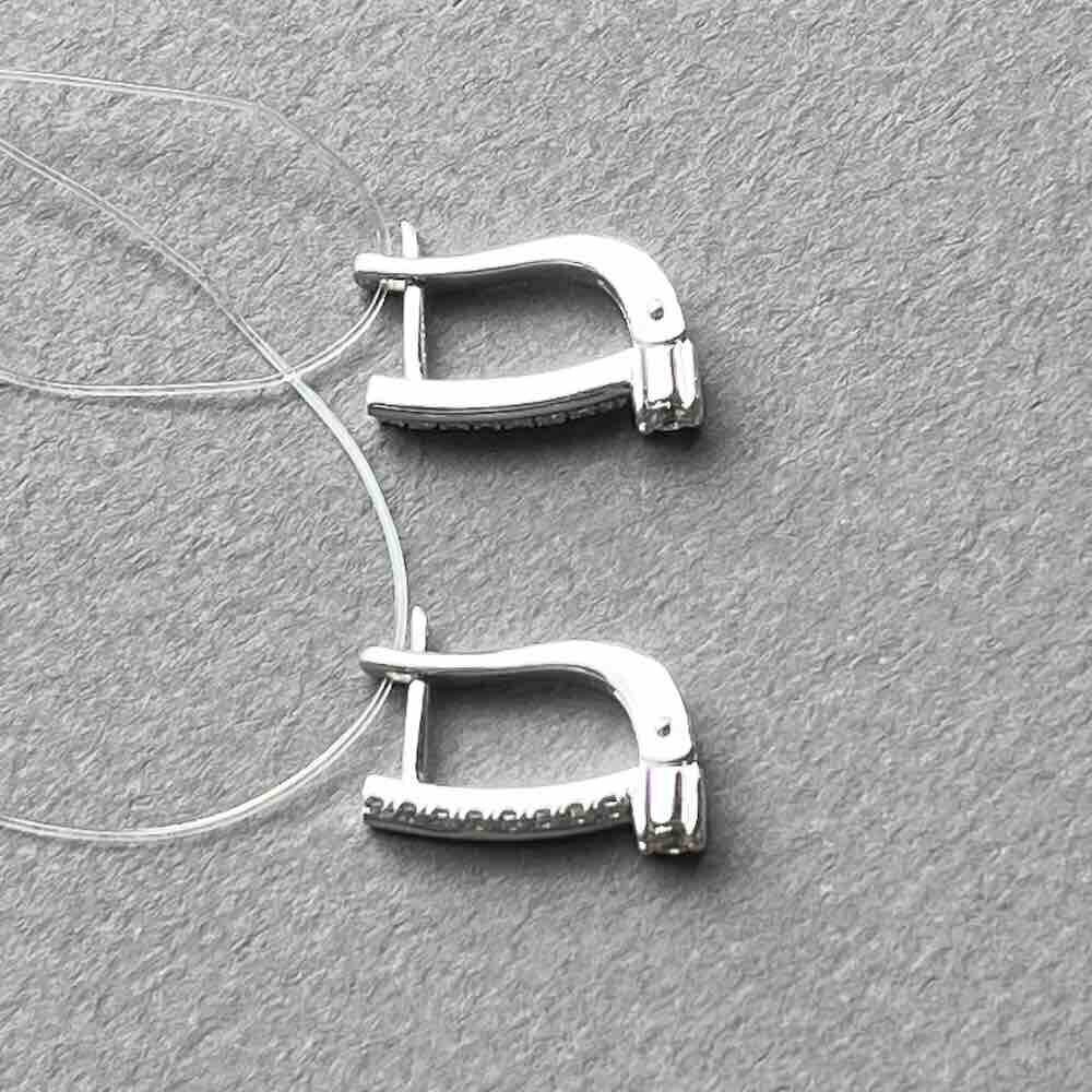 Купить Серьги из белого золота с бриллиантами (71022)