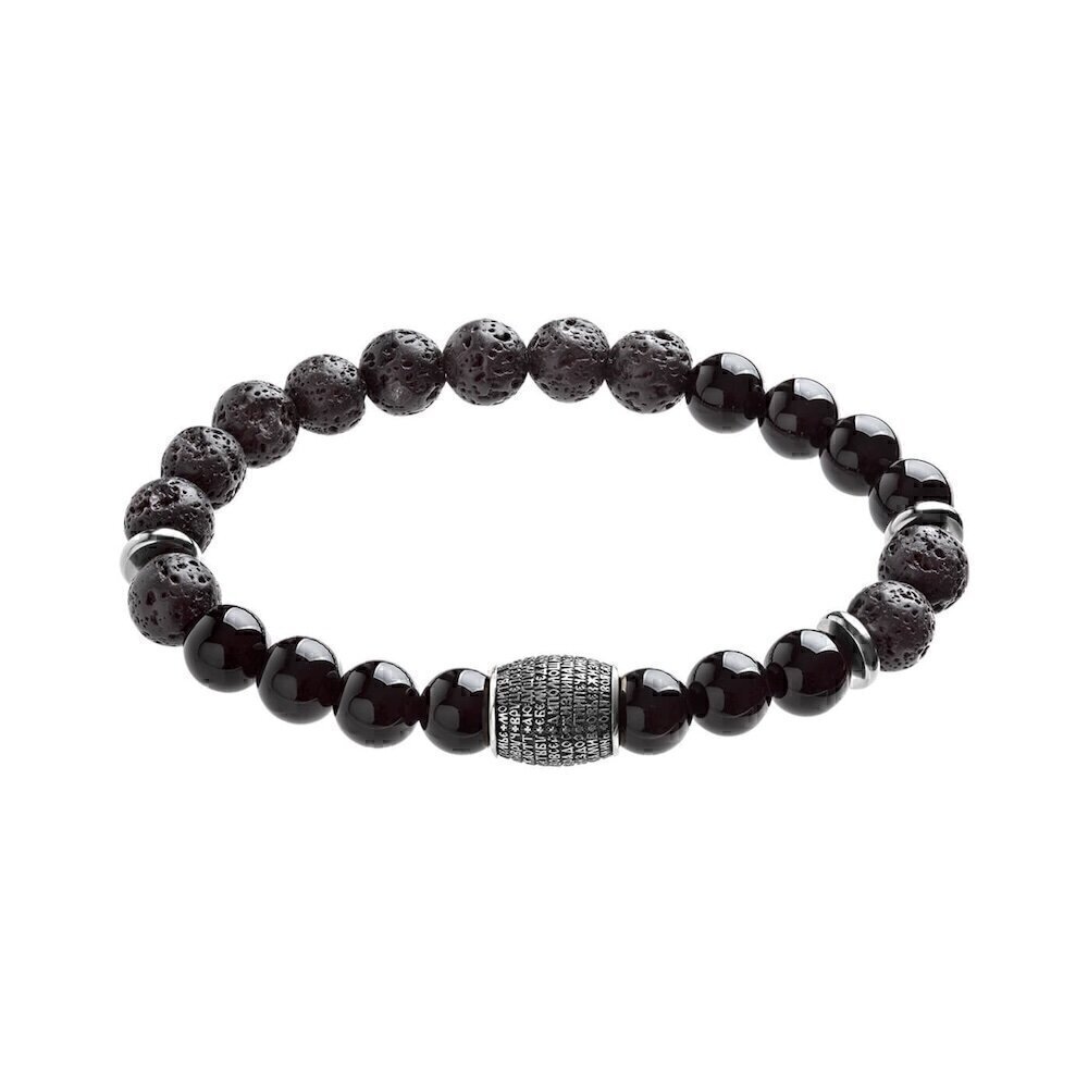 Купить Браслет из оникса "Молитва о семье" с бусиной из серебра (12283)