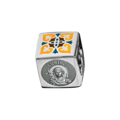 картинка Бусина из серебра "Святая Мученица Нина" (52091) 