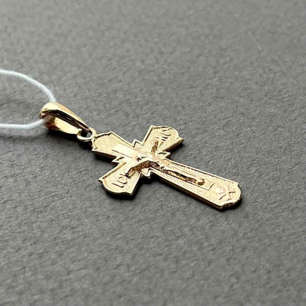 Купить Крест из красного золота "Спаси и Сохрани" (41264)