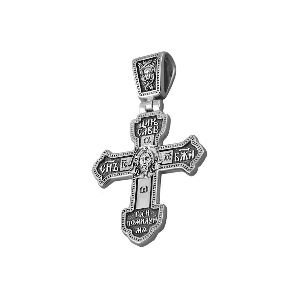 Купить Крест из серебра "Спас Нерукотворный" (42550)