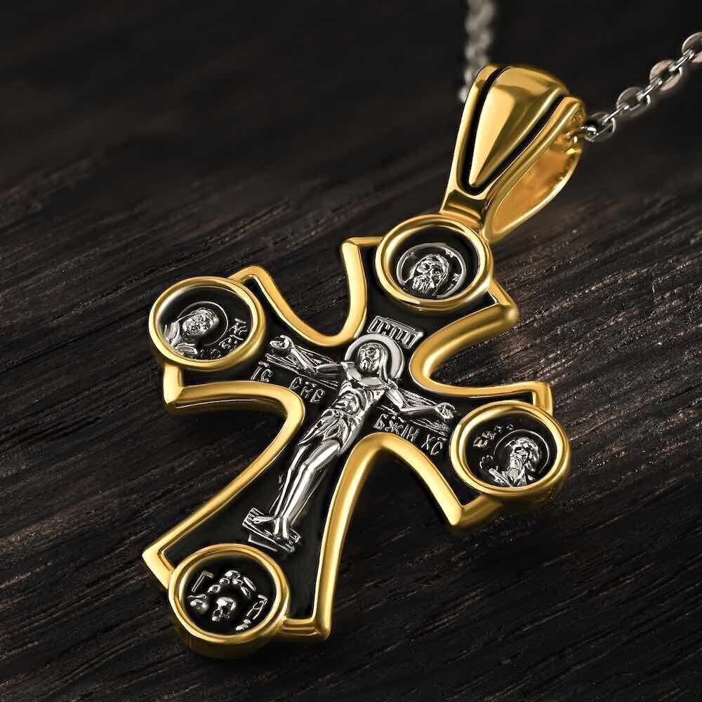 Купить Крест из серебра "Помилуй Мя Грешного"" (42756)