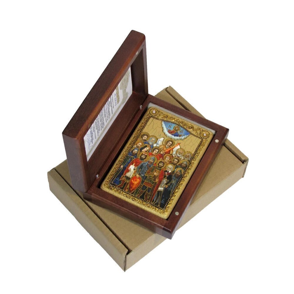 Купить Икона "Собор Святых покровителей воинства российского" (20946)