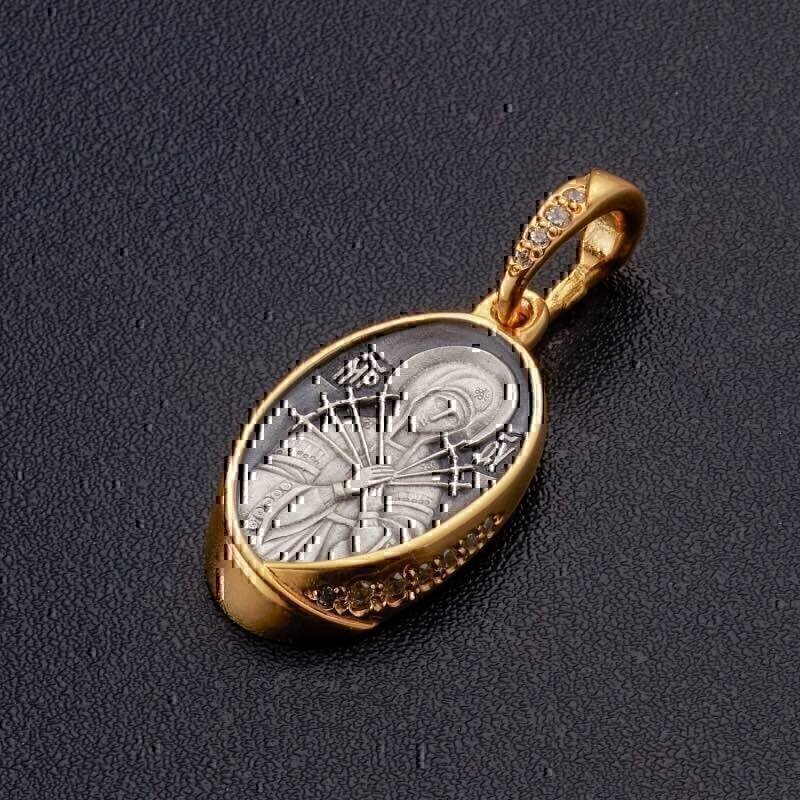 Купить Образ из серебра "Божией Матери Семистрельная" (35056)