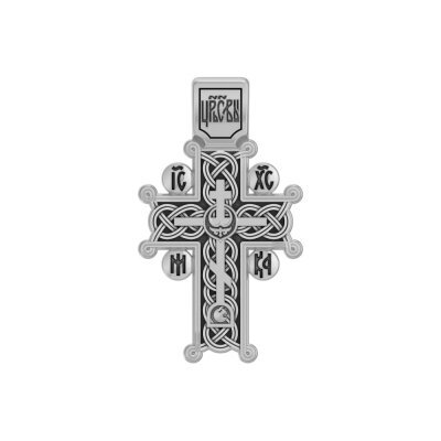 картинка Крест из серебра "Голгофский" (42913) 