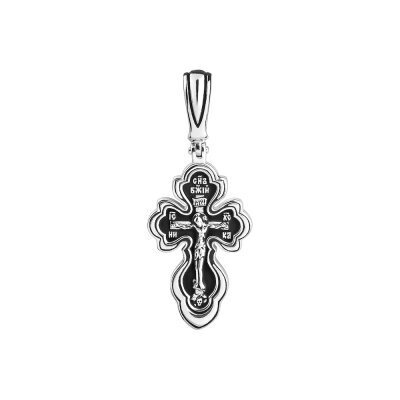 картинка Крест из серебра "Спаси и Сохрани" (42718) 