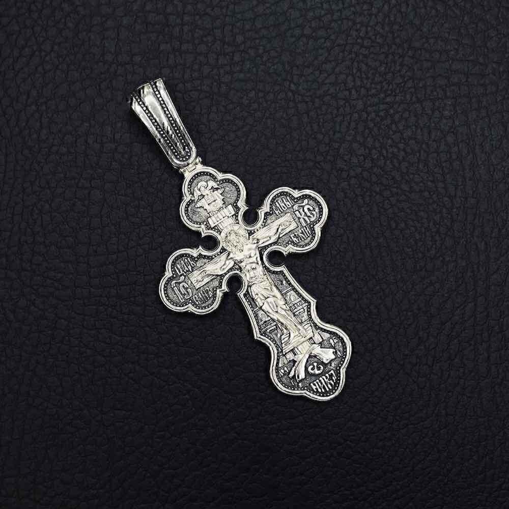 Купить Крест из серебра "Божия Матерь Покрова" (9293100)
