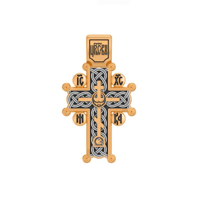 картинка Крест из серебра "Голгофский" (42833) 