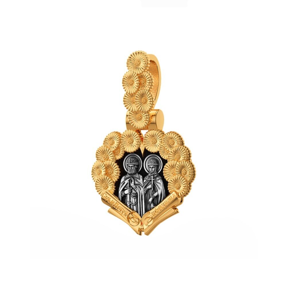 Купить Образ из серебра "Святые Петр и Феврония" (59338)