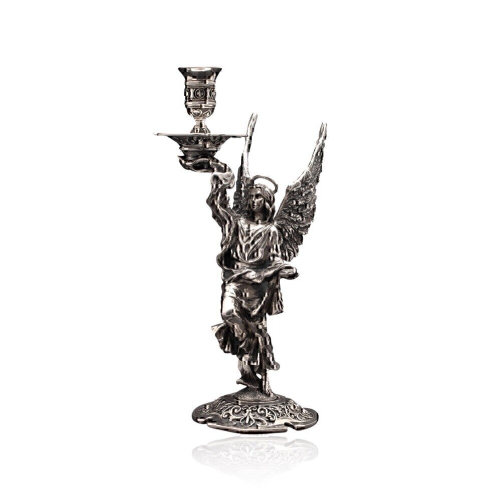 Купить Подсвечник из серебра "Ангел-Хранитель" (8481)