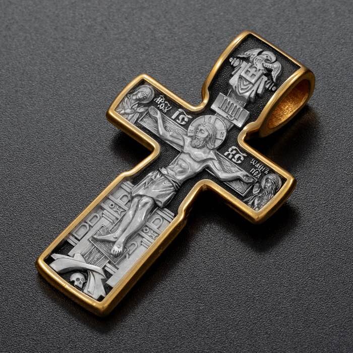 Купить Крест из серебра "Святой Николай Чудотворец" (42822)