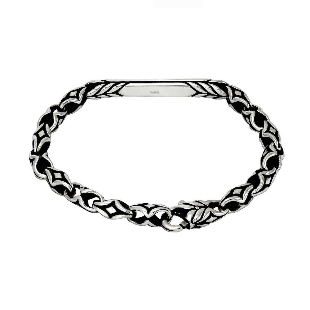 Купить Браслет литой из серебра "Колоски" (12398)