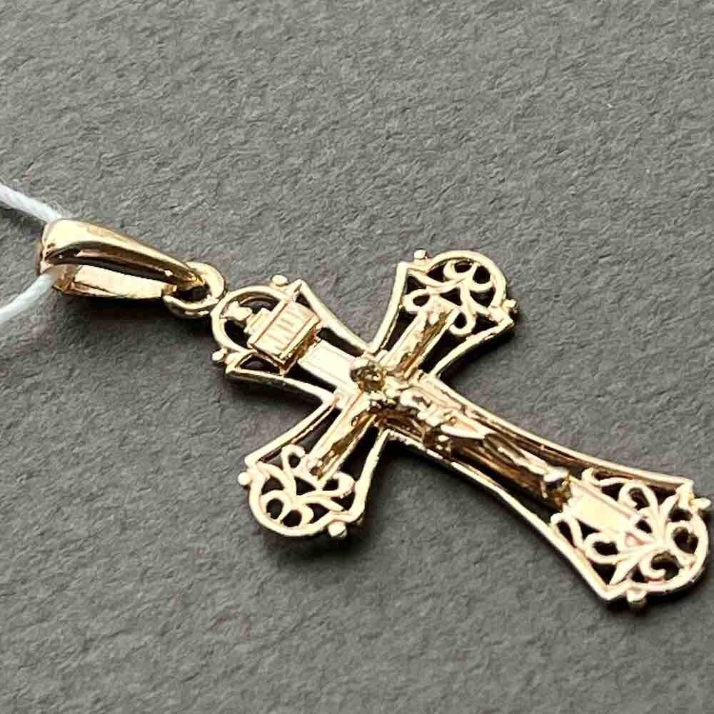 Купить Крест из красного золота "Спаси и Сохрани" (41500)