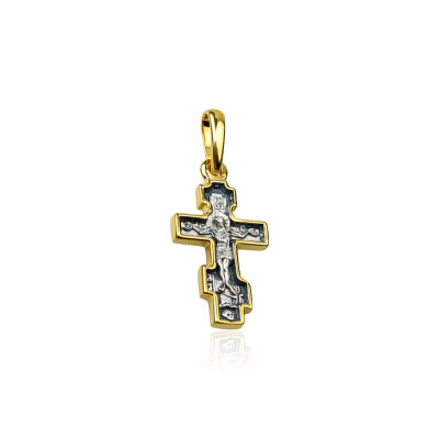 картинка Крест из серебра "Осьмиконечный" (42018) 
