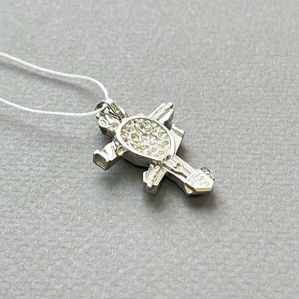 Купить Крест малый из серебра "Сердце Христа" (42453)