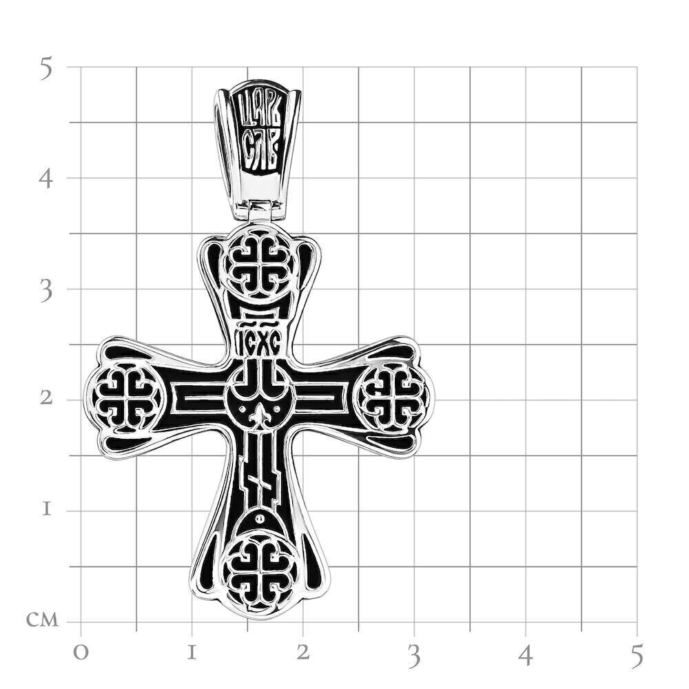 Купить Крест из серебра с узором (42760)
