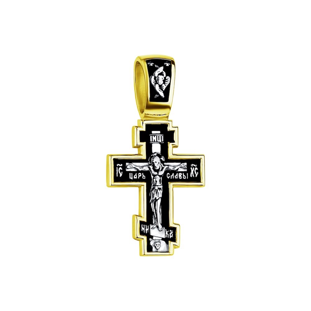 Купить Крест из серебра "Божия Матерь Покрова" (42759)