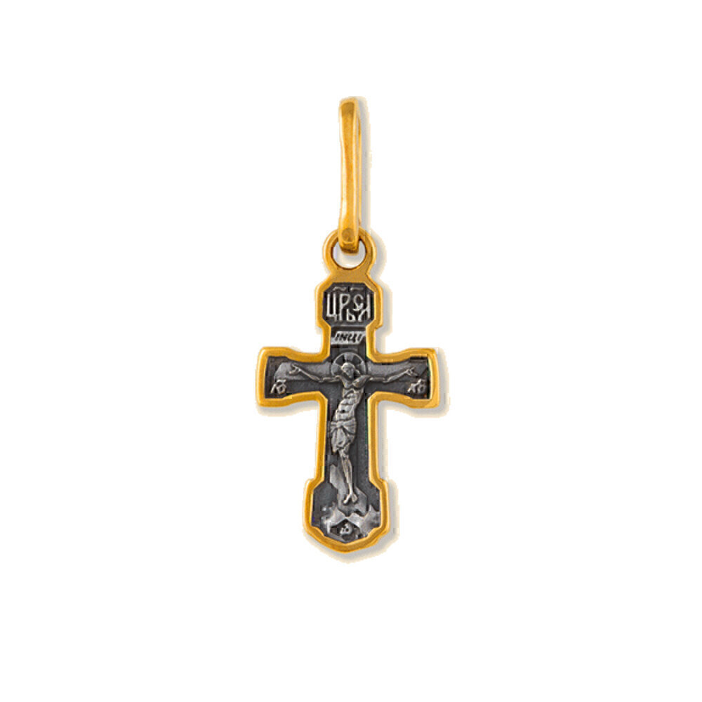 Купить Крест из серебра с позолотой (2671)