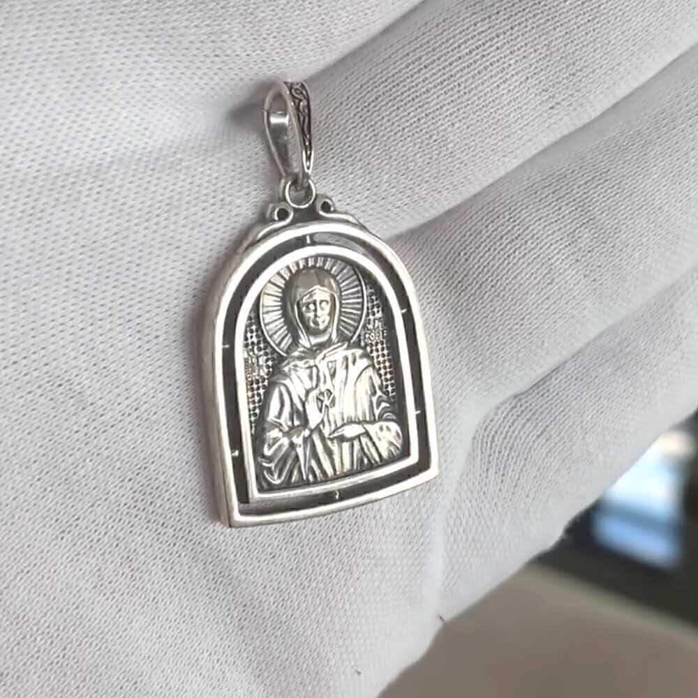 Купить Образ из серебра "Святая Матрона Московская" (52555)