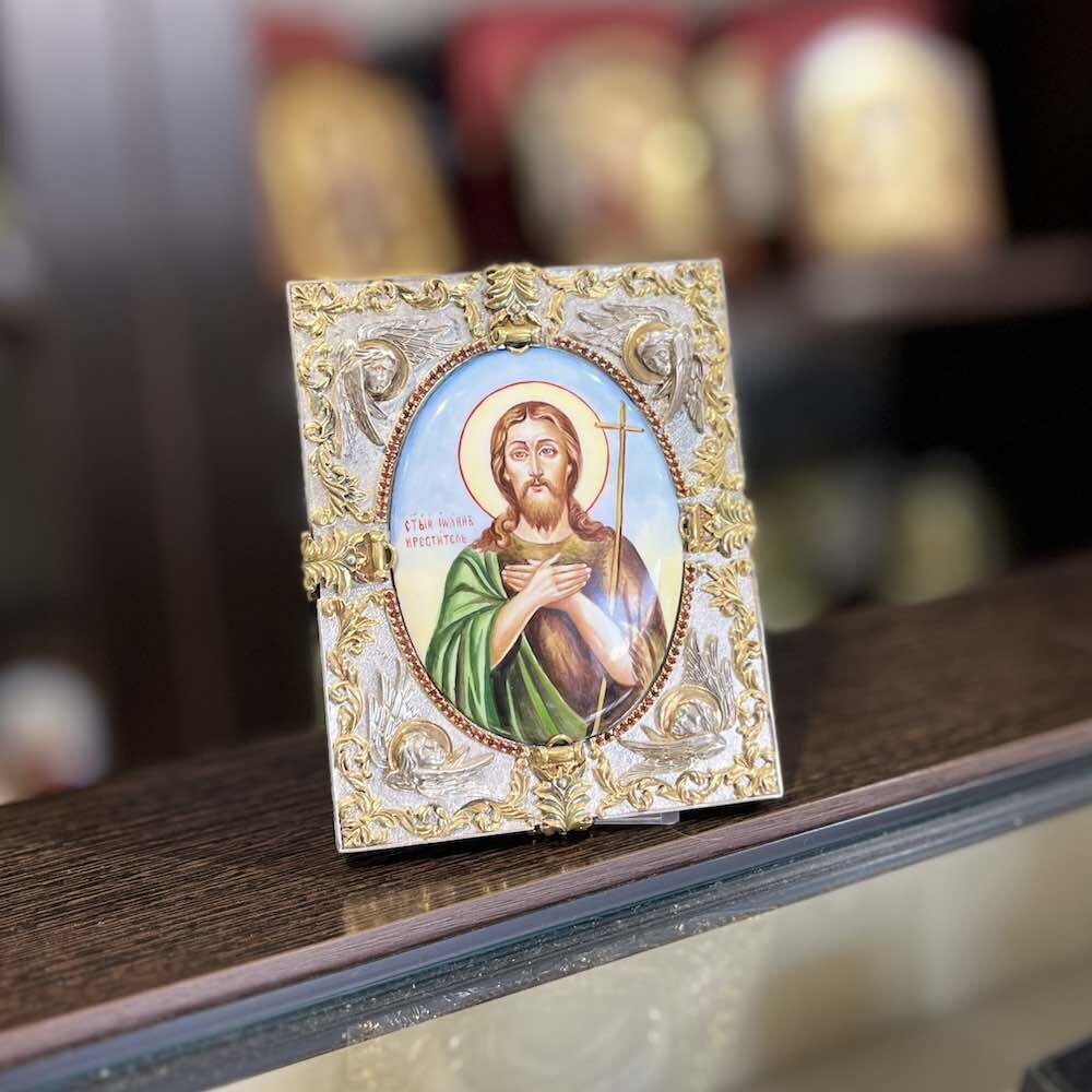 Купить Икона "Святой Иоанн Креститель" эмаль финифть (20166)