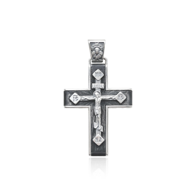 картинка Крест из серебра "Архангел Михаил" (42506) 